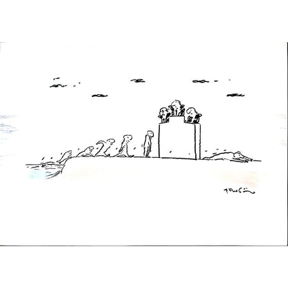 Muhammet Şengöz 35x25cm Orijinal Karikatür BOD03558