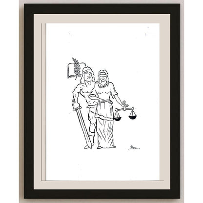 İzel Rozental 29x21cm Orijinal Karikatür BOD03560