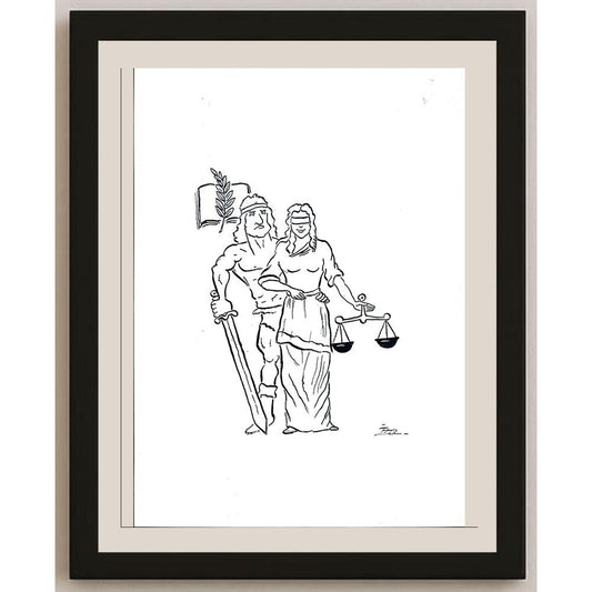 İzel Rozental 29x21cm Orijinal Karikatür BOD03560