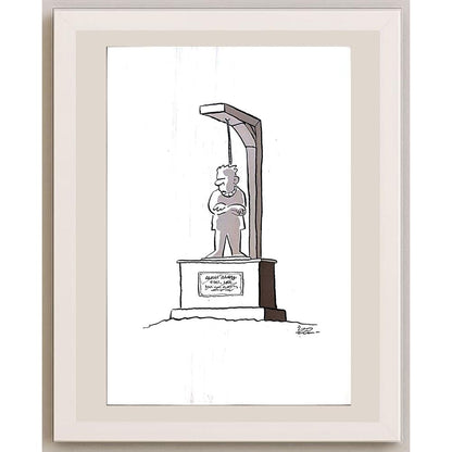 İzel Rozental 29x21cm Orijinal Karikatür BOD03561