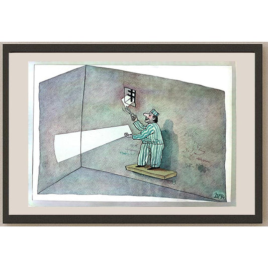 Medi Belortaja 29x21cm Orijinal Karikatür BOD03572