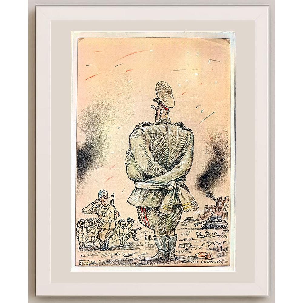Igor Smirnov 29x21cm Orijinal Karikatür BOD03573