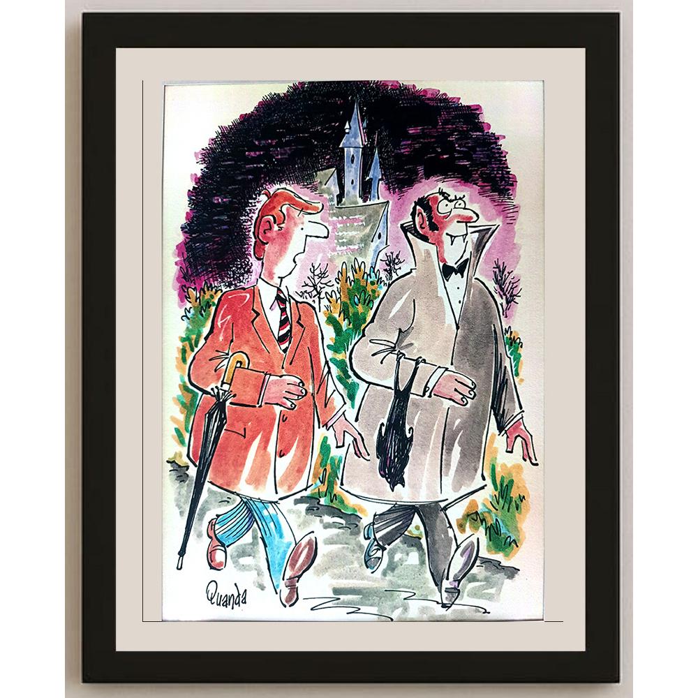 Frank Holmes 29x21cm Orijinal Karikatür BOD03576