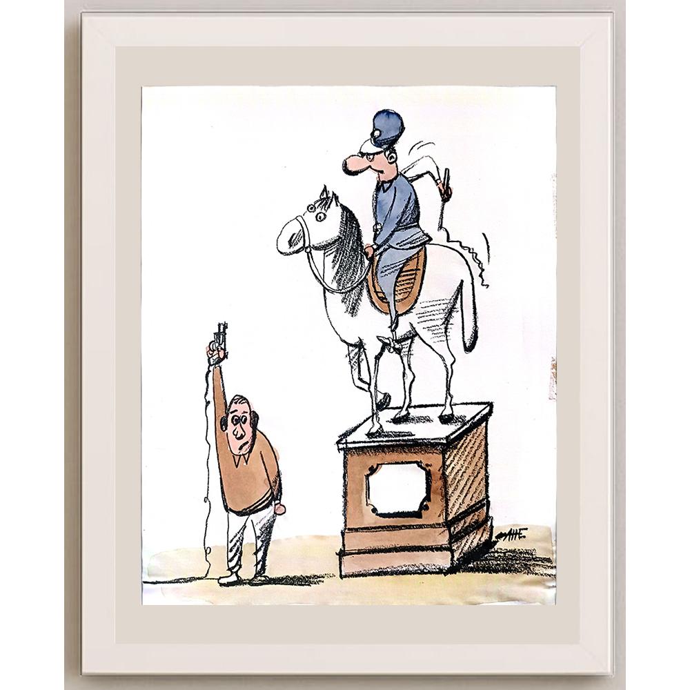 Ani Vasilevski 43x30cm Orijinal Karikatür BOD03577