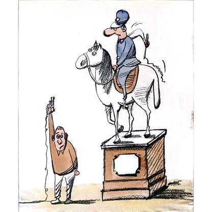 Ani Vasilevski 43x30cm Orijinal Karikatür BOD03577