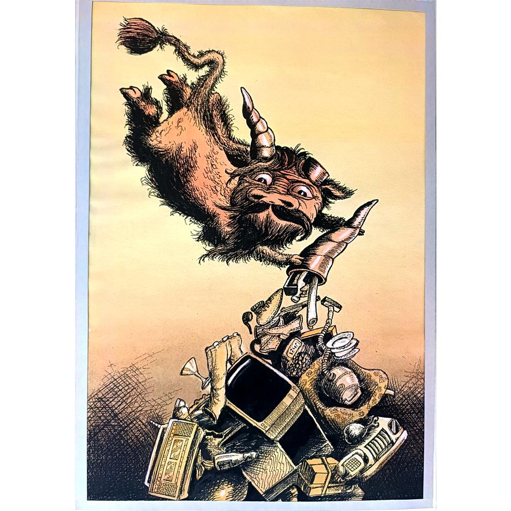 Vladimir Kazanevsky 43x30cm Orijinal Karikatür BOD03582