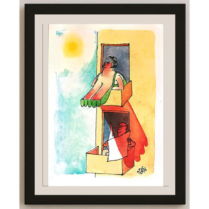 Tony Tasco 29x21cm Orijinal Karikatür BOD03583