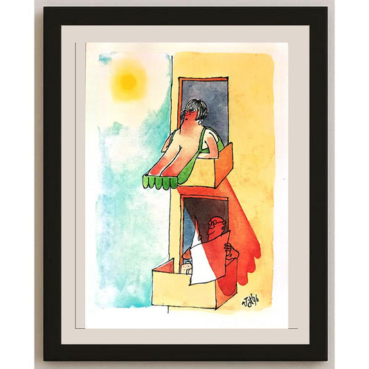 Tony Tasco 29x21cm Orijinal Karikatür BOD03583