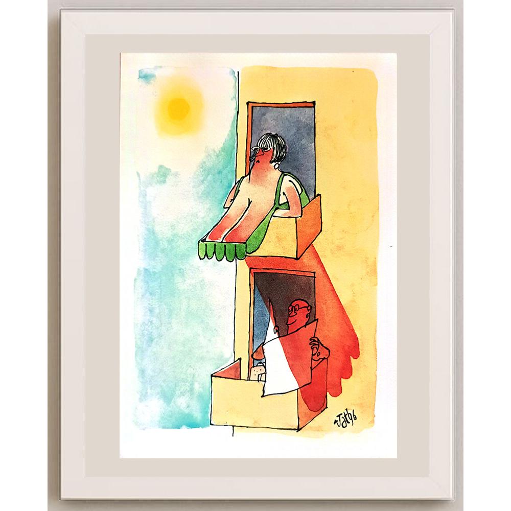 Tony Tasco 29x21cm Orijinal Karikatür BOD03583