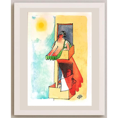Tony Tasco 29x21cm Orijinal Karikatür BOD03583