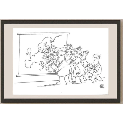 Bas Mitropoulos 29x21cm Orijinal Karikatür BOD03585