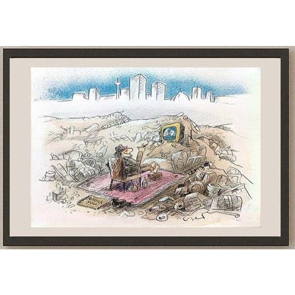Wolfgang Schlegel 29x21cm Orijinal Karikatür BOD03586
