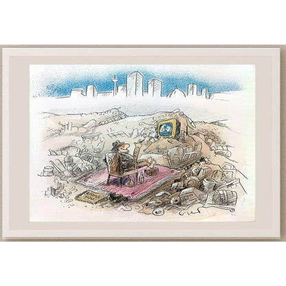 Wolfgang Schlegel 29x21cm Orijinal Karikatür BOD03586