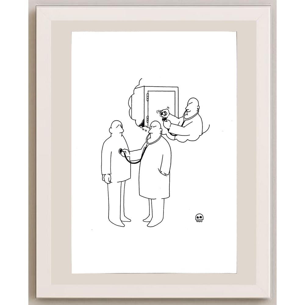 Emiel De Bolle 29x21cm Orijinal Karikatür BOD03587