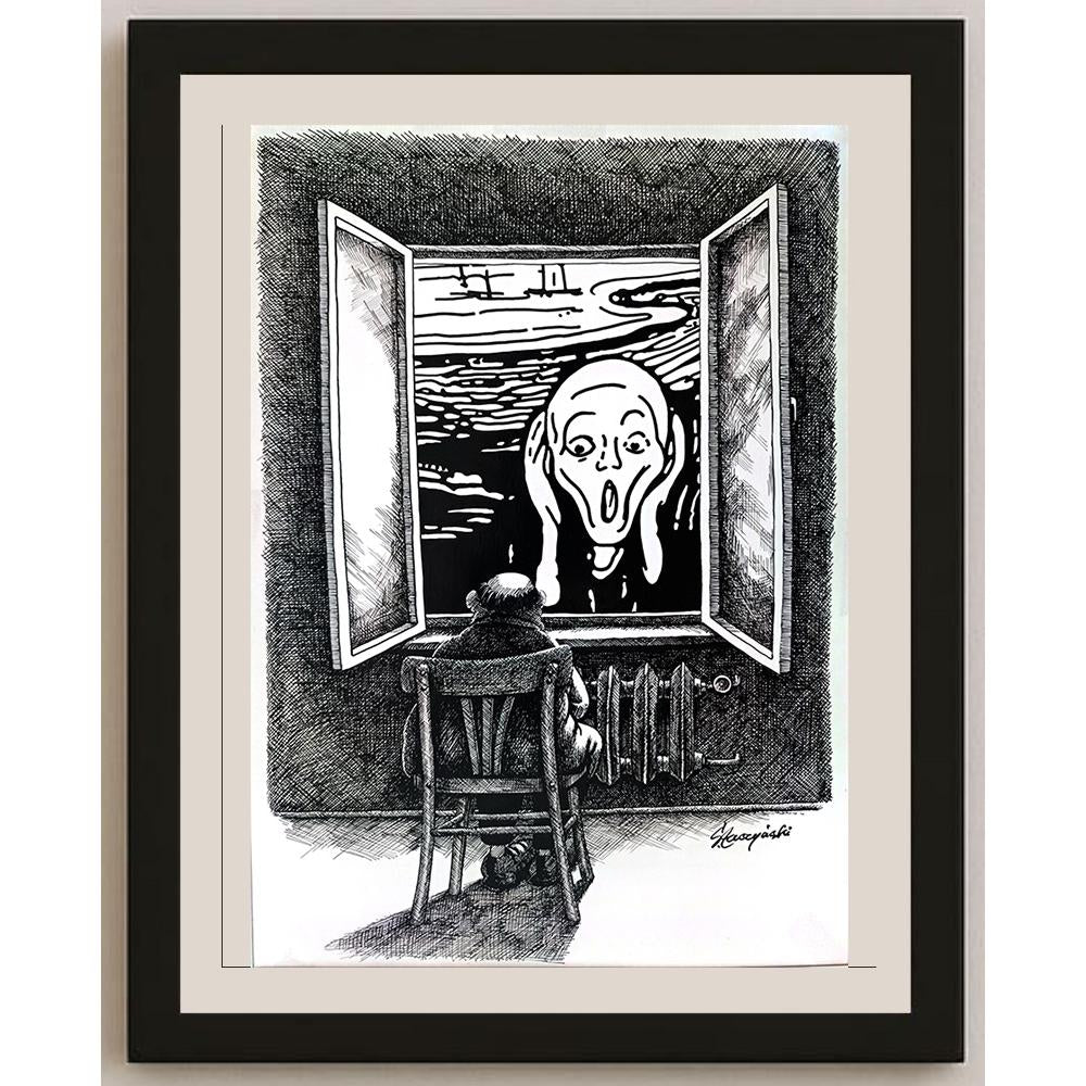 Slawomir Luczynski 29x21cm Orijinal Karikatür BOD03590