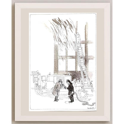Bert Witte 29x21cm Orijinal Karikatür BOD03591