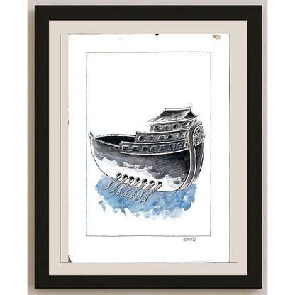 Milos Panig Pango 43x30cm Orijinal Karikatür BOD03592