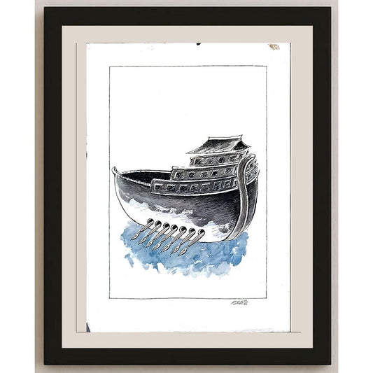 Milos Panig Pango 43x30cm Orijinal Karikatür BOD03592