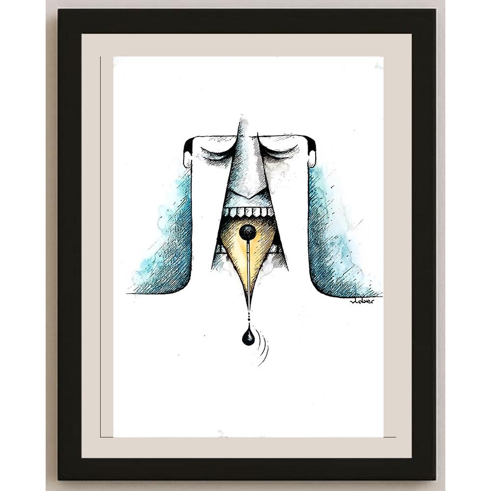 Vladimir Belossiovas 29x21cm Orijinal Karikatür BOD03594