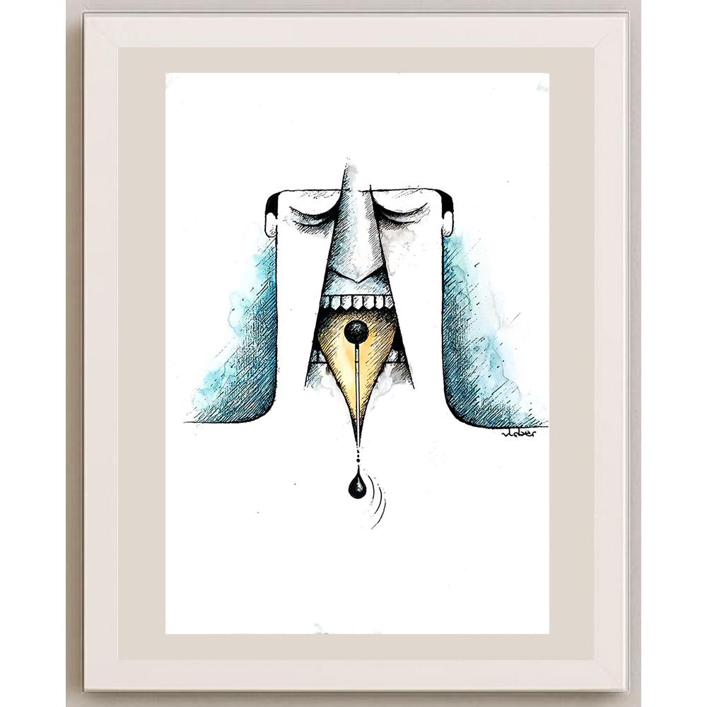 Vladimir Belossiovas 29x21cm Orijinal Karikatür BOD03594