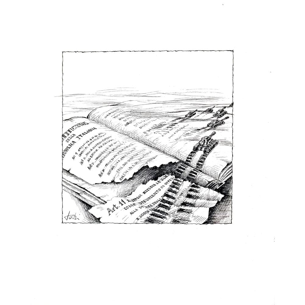 Assunta Toti Buratti 29x21cm Orijinal Karikatür BOD03595