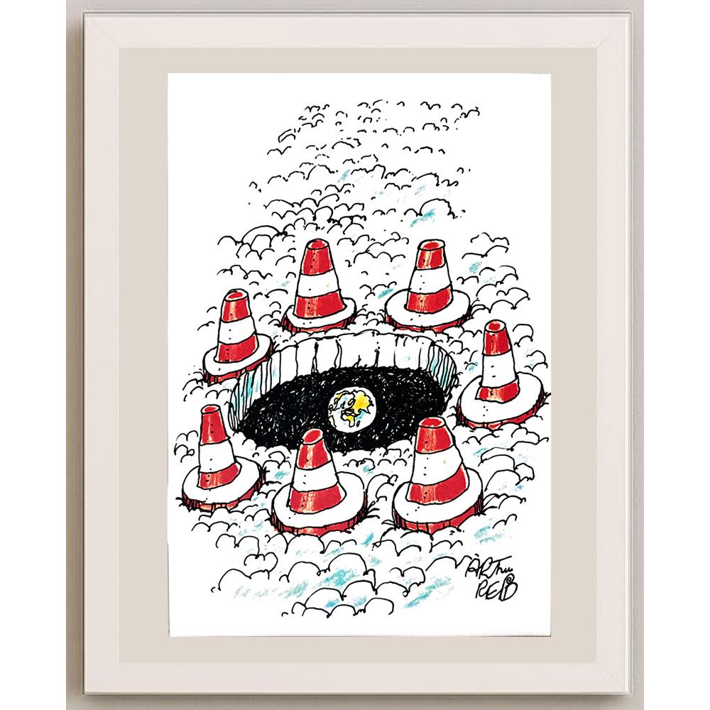 Arthur Reid 29x21cm Orijinal Karikatür BOD03599