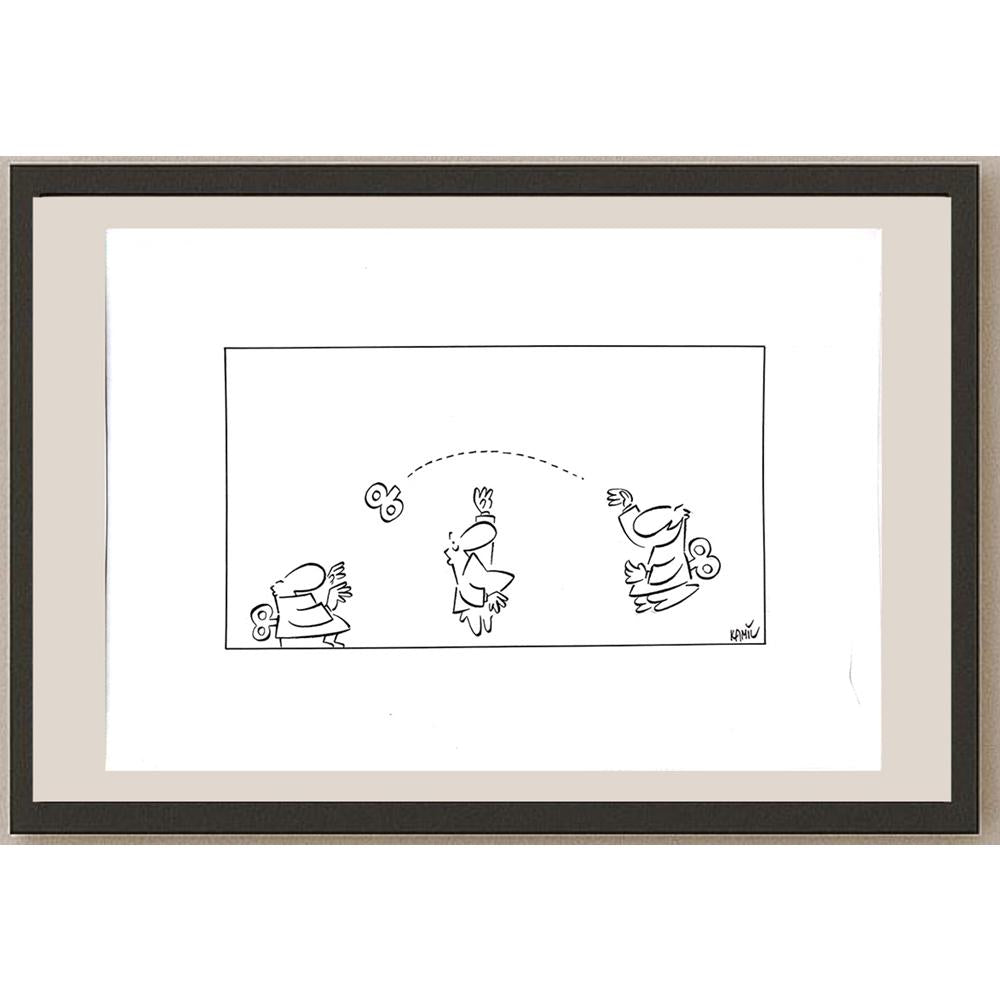 Kamil Masaracı 43x30cm Orijinal Karikatür BOD03603