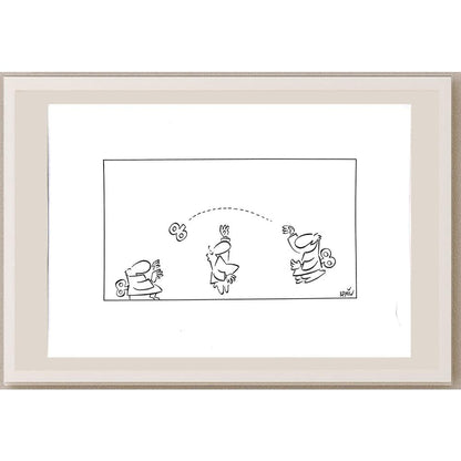 Kamil Masaracı 43x30cm Orijinal Karikatür BOD03603