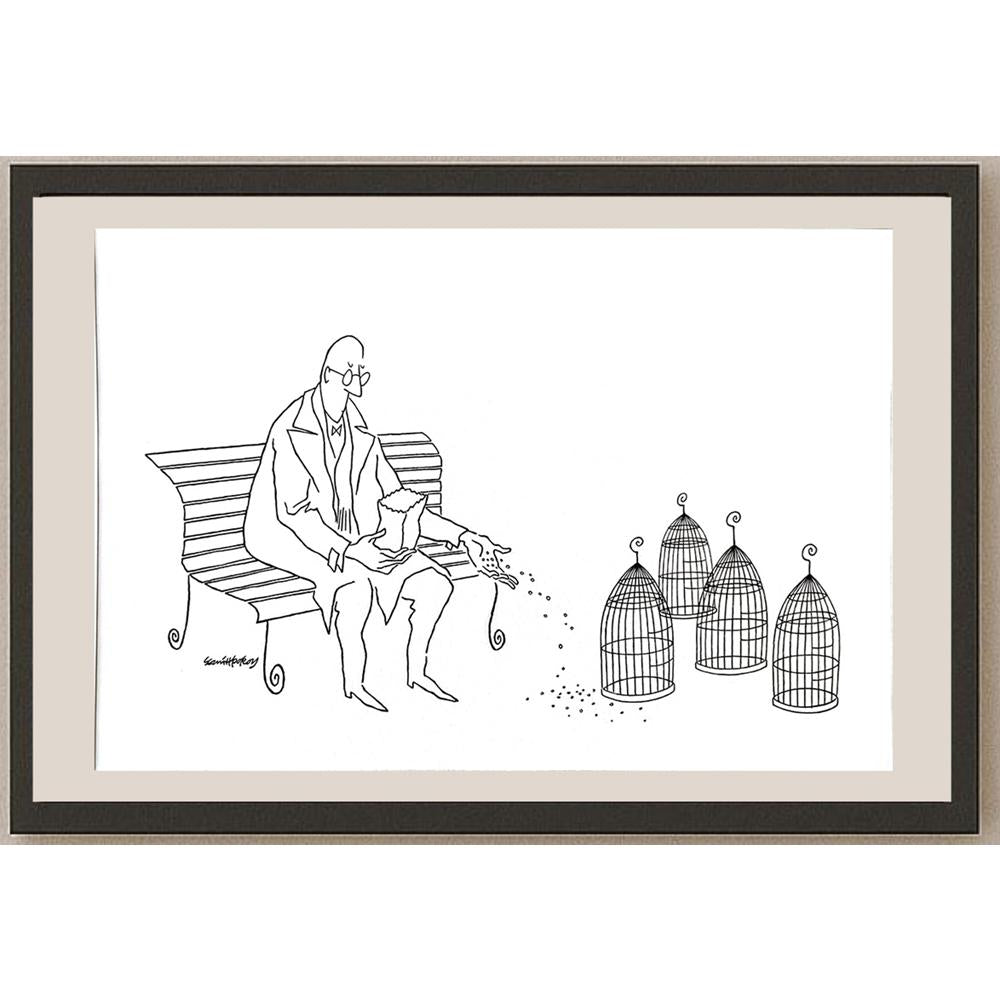 Semih Poroy 35x25cm Orijinal Karikatür BOD03604