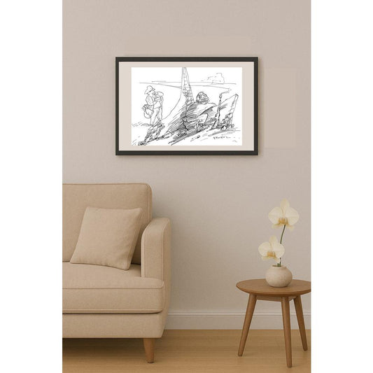 Muhammet Şengöz 35x25cm Orijinal Karikatür BOD03605