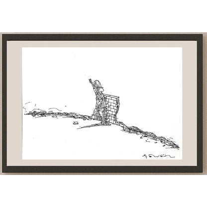 Muhammet Şengöz 35x25cm Orijinal Karikatür BOD03606