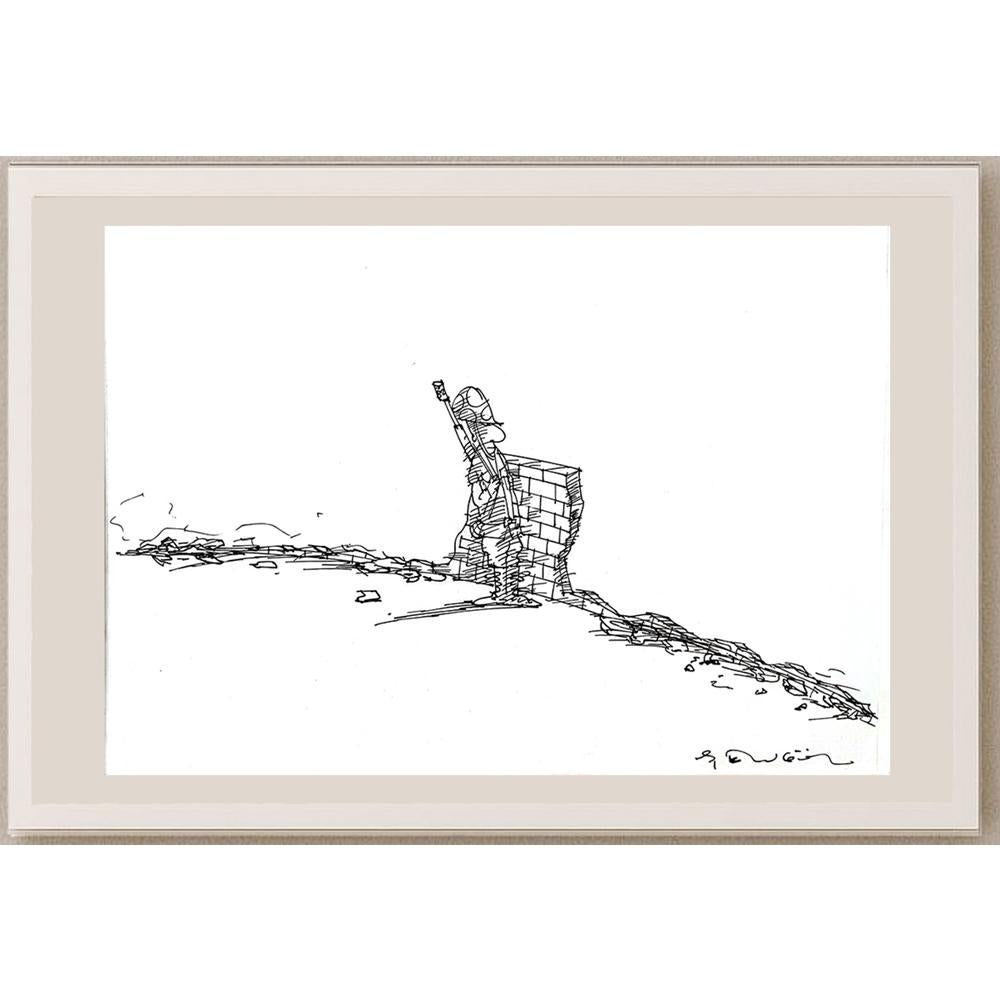 Muhammet Şengöz 35x25cm Orijinal Karikatür BOD03606