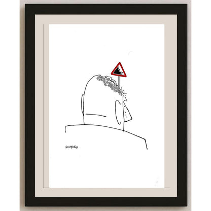 Semih Poroy 43x30cm Orijinal Karikatür BOD03612