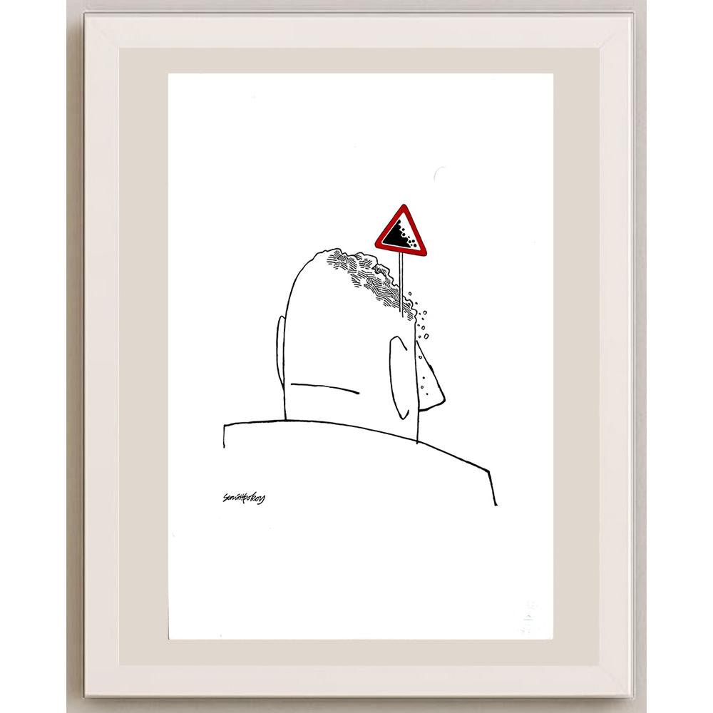 Semih Poroy 43x30cm Orijinal Karikatür BOD03612