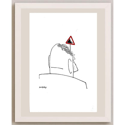 Semih Poroy 43x30cm Orijinal Karikatür BOD03612