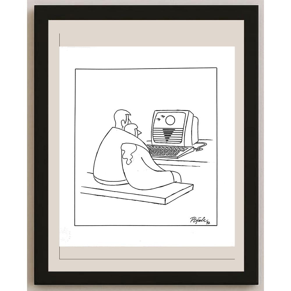 Piyale Madra 26x24cm Orijinal Karikatür BOD03613