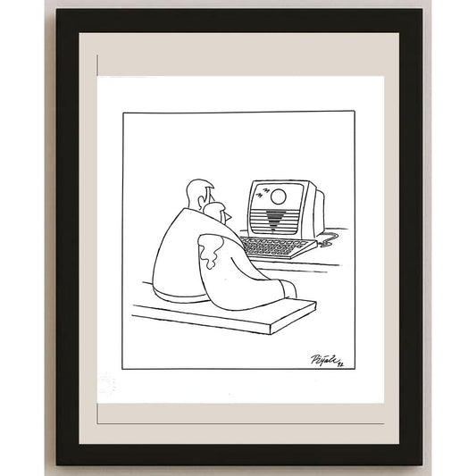 Piyale Madra 26x24cm Orijinal Karikatür BOD03613