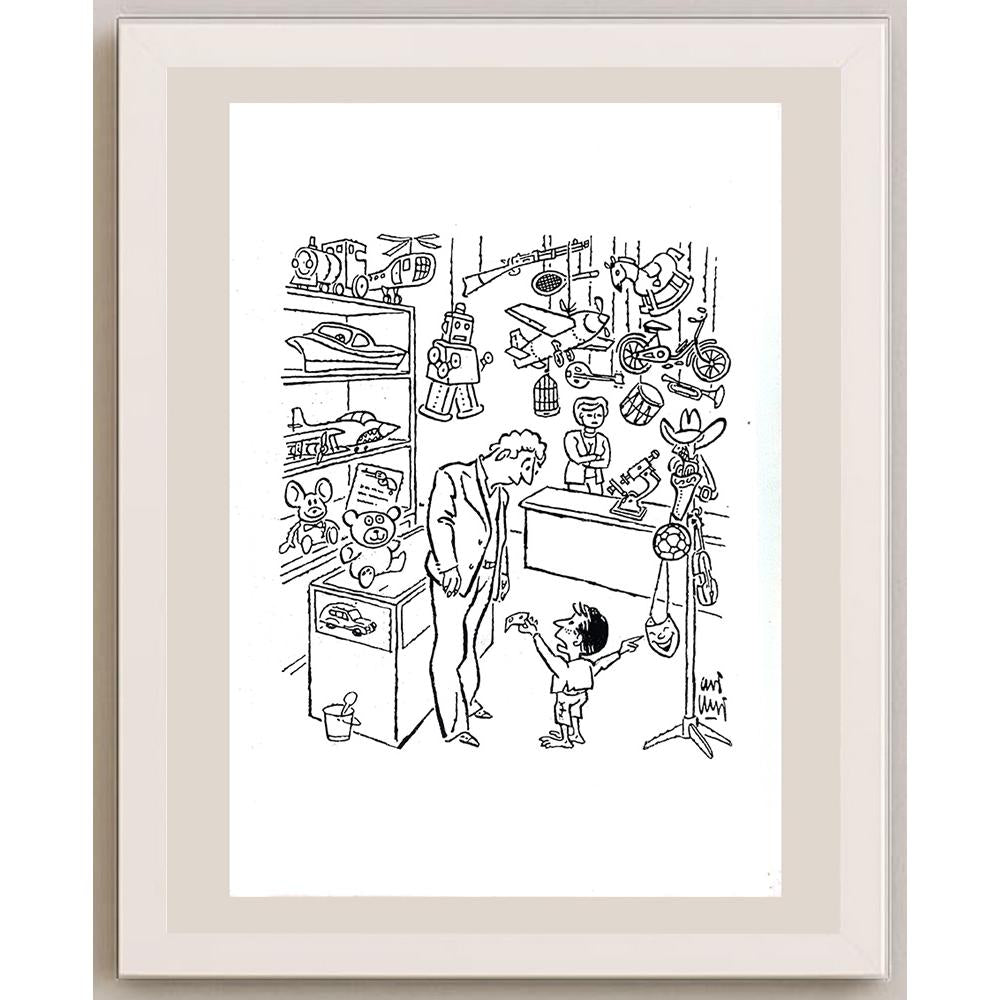 Ali Ulvi Ersoy 43x30cm Orijinal Karikatür BOD03615