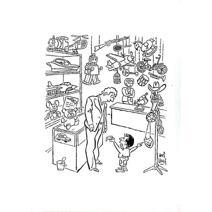 Ali Ulvi Ersoy 43x30cm Orijinal Karikatür BOD03615