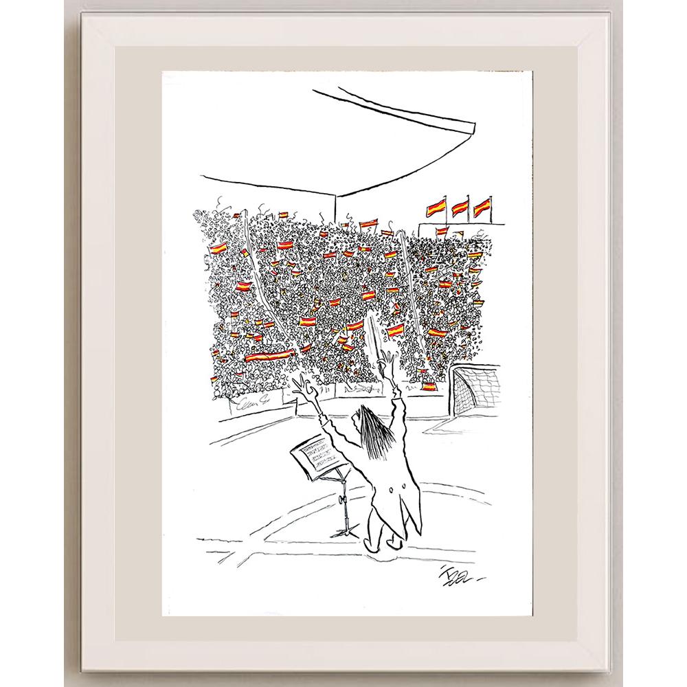İzel Rozental 43x30cm Orijinal Karikatür BOD03618