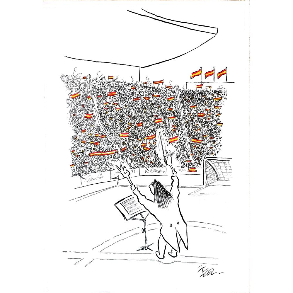 İzel Rozental 43x30cm Orijinal Karikatür BOD03618