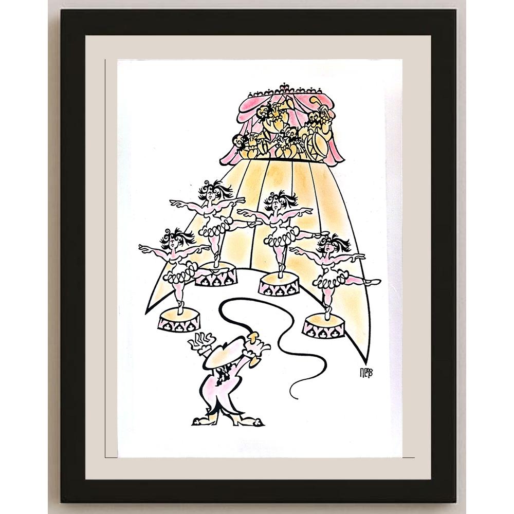 Nezih Danyal 43x30cm Orijinal Karikatür BOD03619
