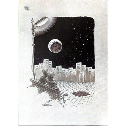 Eray Özbek 43x30cm Orijinal Karikatür BOD03620
