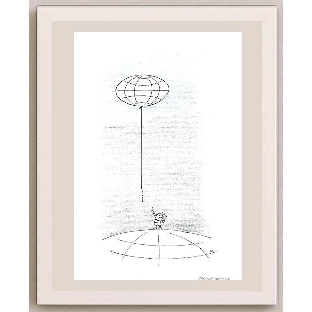 Ferruh Doğan 43x30cm Orijinal Karikatür BOD03623