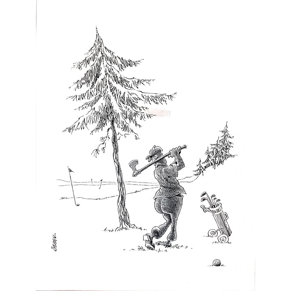 Eray Özbek 43x30cm Orijinal Karikatür BOD03624