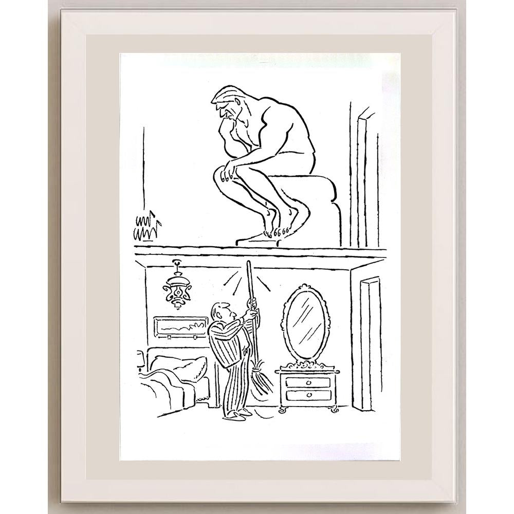 Ali Ulvi Ersoy 43x30cm Orijinal Karikatür BOD03625
