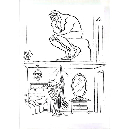 Ali Ulvi Ersoy 43x30cm Orijinal Karikatür BOD03625