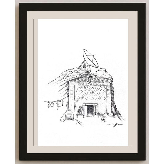 Atila Özer 43x30cm Orijinal Karikatür BOD03627