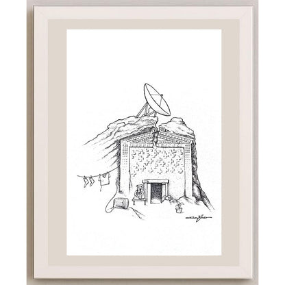 Atila Özer 43x30cm Orijinal Karikatür BOD03627