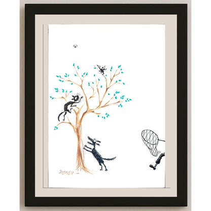 Eray Özbek 43x30cm Orijinal Karikatür BOD03628